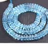 Top Quality Swiss Blue Topaz Faceted Beads Strand Length 7 Inches and Size from 6mm to 7mm